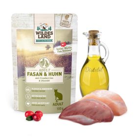   Wildes Land fácán és csirke áfonyával CLASSIC Macska nedveseledel 100 g