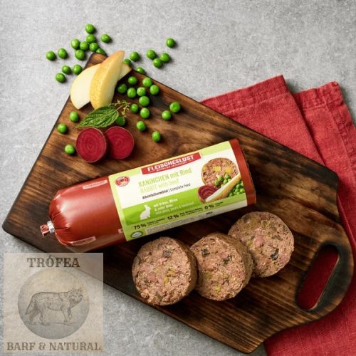 Nyúl marhával, borsóval, körtével és céklával, 800g, MEATLOVE