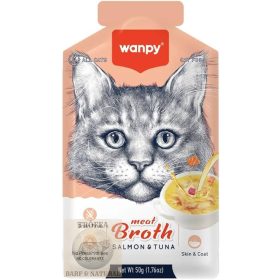 WANPY Húsleves Lazac És Tonhal Macskának
