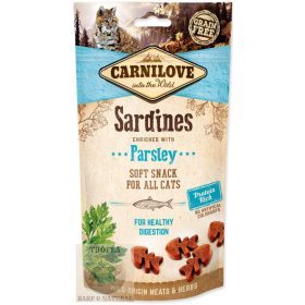   Carnilove Cat Jutalomfalat Semi Moist Sardines&parsley - Szardínia petrezselyemmel 50g