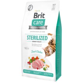   Brit Care Cat STERILISED - URINARY HEALTH CSIRKE Hipoallergén, Gabonamentes 2kg