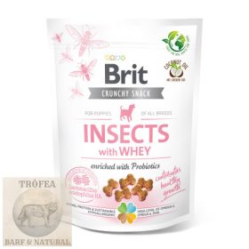   Brit Care Dog Crunchy Cracker Puppy Insects with Whey and Probiotics 200g