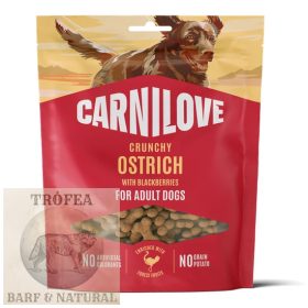   Carnilove Dog Jutalomfalat Crunchy Ostrich&blackberries - Strucchús szederrel 200g