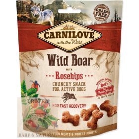   Carnilove Dog Jutalomfalat Crunchy Wild boar&rosehips - Vaddisznóhús csipkebogyóval 200g