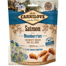   Carnilove Dog Jutalomfalat Crunchy Salmon&blueberries - Lazac áfonyával 200g