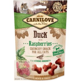   Carnilove Cat Jutalomfalat Crunchy Duck&raspberries - Kacsahús málnával 50g