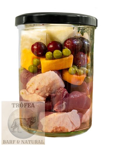 Kacsa főtt menü édesburgonyával, körtével és áfonyával 400g - FIDELIS