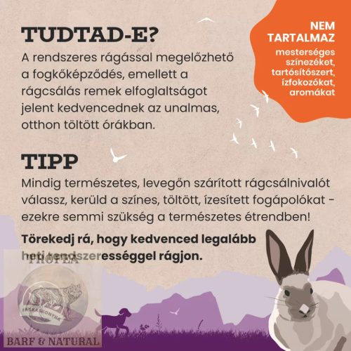 Szőrös nyúlfül 200g , Farkaskonyha