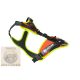 JK9® Mantrailing hám - fekete XS Narancs-Neon