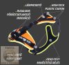 JK9® Mantrailing hám - fekete XS Narancs-Neon