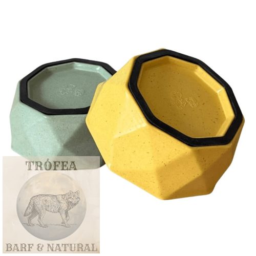 Whizzopet design bambusz kutyatál 450ml Zöld