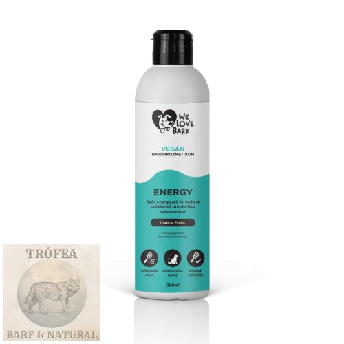 Vedlés csökkentő prebiotikus kutyasampon, We Love Bark - Energy