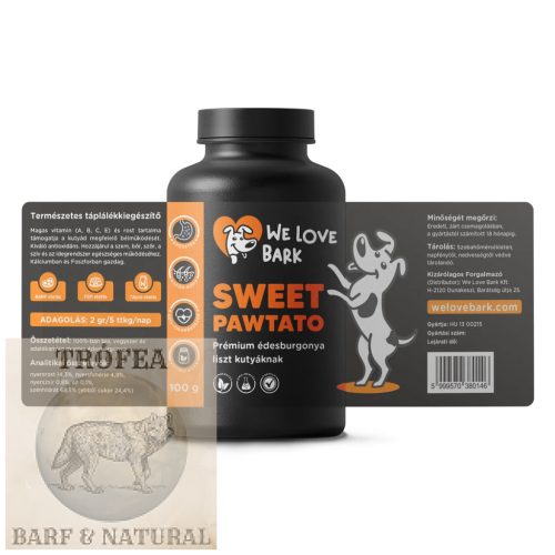 We Love Bark Sweet Pawtato prémium édesburgonya por 100g