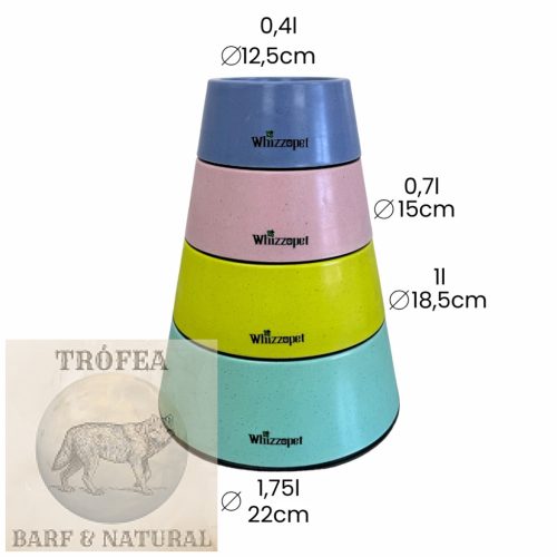 Whizzopet bambusz kutyatál 1l Mályva 